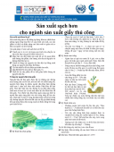 Sản xuất sạch hơn cho ngành sản xuất giấy thủ công